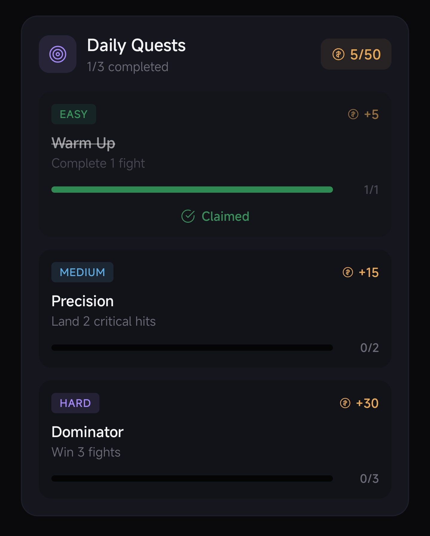 Complete Daily Quests